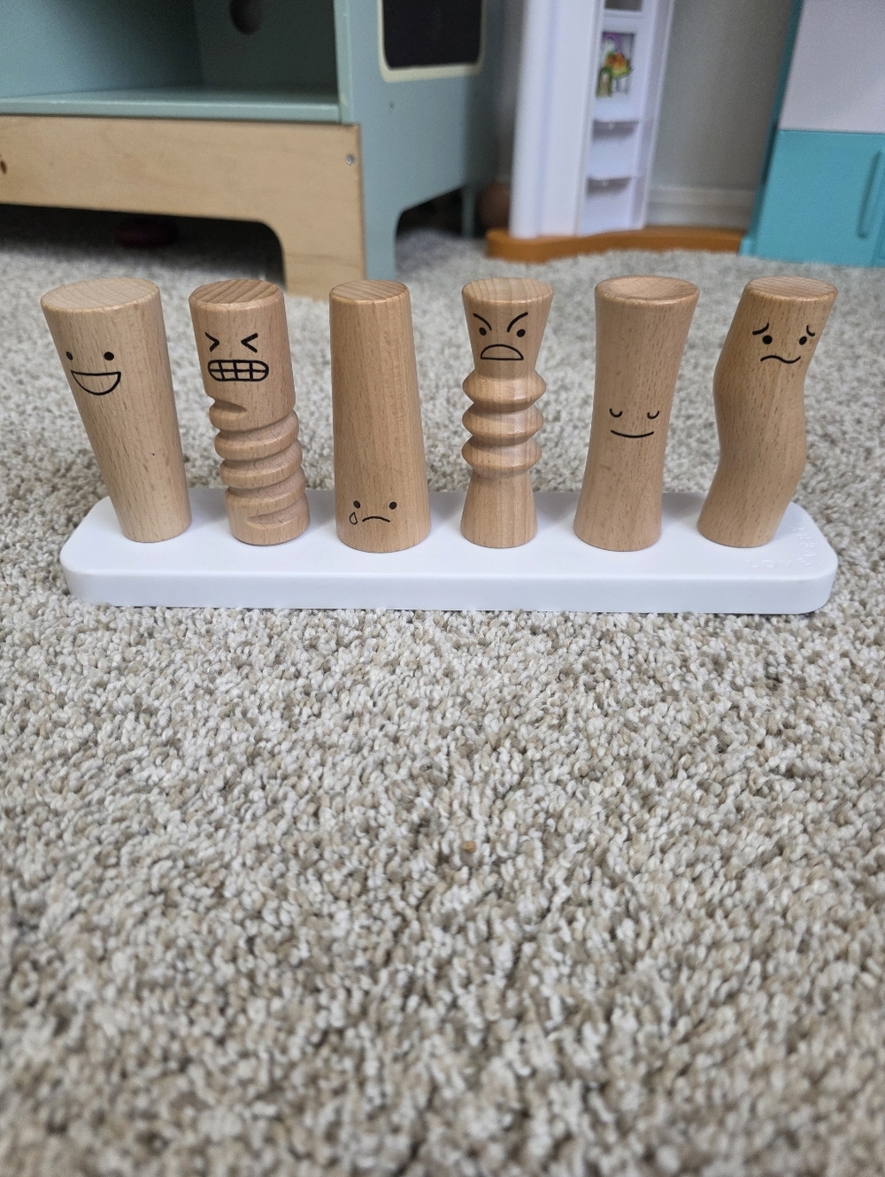 LOVEVERY Wooden Emotion Stacking Toys